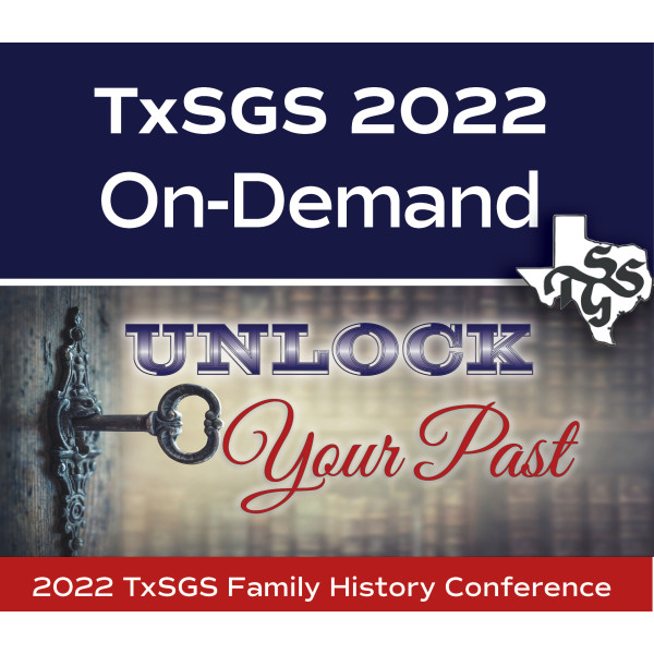2022 TxSGS Family History Conference - Package
